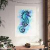 Seahorse Watercolor - print - Image 2