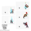 Tlingit Christmas Greeting Art Cards (5-Pack: bear, deer, squirrel, otter, & orca) - Image 2