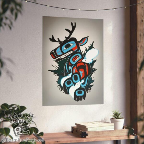 Deer Graffiti - print - Image 2