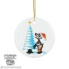 Native Bear Cub and tree Christmas Ornament, 1-Pack