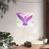 Hummingbird crest watercolor print - Image 2