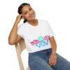 Raven Dancer - Neon Unisex T-Shirt, Tlingit and Haida totem design by Native American artist Wéidaaká Yóodóohaa - Image 22