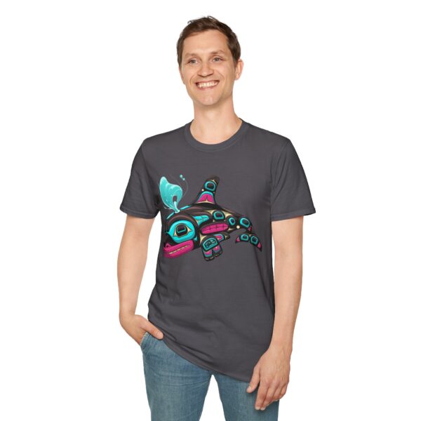 Tlingit Orca's First Journey - Men's T-Shirt - Image 67