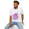 Viral Impact - Neon Unisex T-Shirt, Tlingit and Haida totem design by Native American artist Wéidaaká Yóodóohaa - Image 24