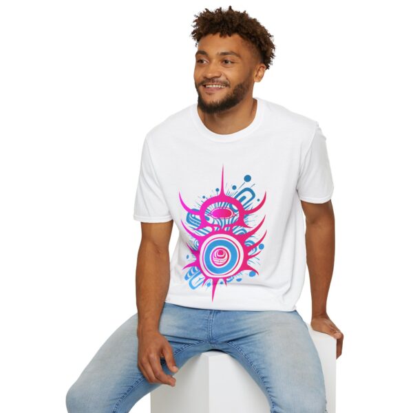 Viral Impact - Neon Unisex T-Shirt, Tlingit and Haida totem design by Native American artist Wéidaaká Yóodóohaa - Image 24