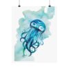 Jellyfish Cosmic Watercolor - print - Image 2