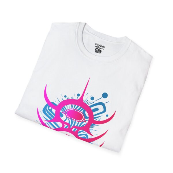 Viral Impact - Neon Unisex T-Shirt, Tlingit and Haida totem design by Native American artist Wéidaaká Yóodóohaa - Image 16