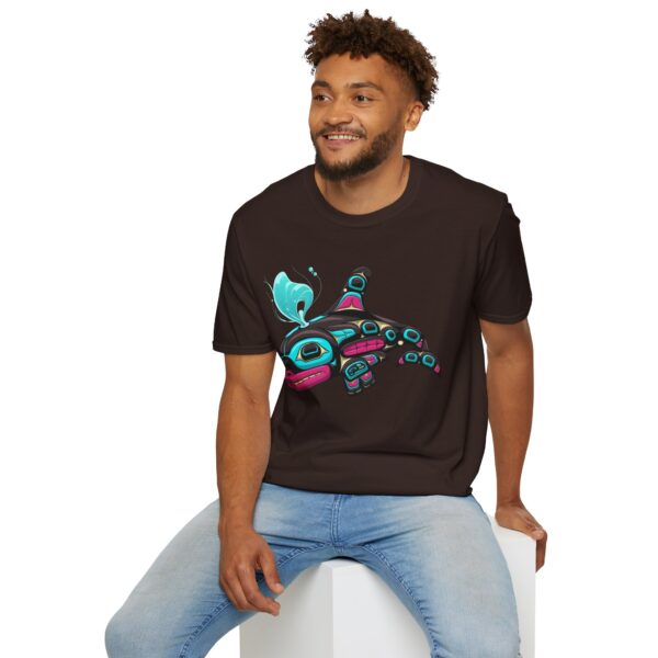 Tlingit Orca's First Journey - Men's T-Shirt - Image 48