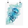 Jellyfish Cosmic Watercolor - print - Image 10