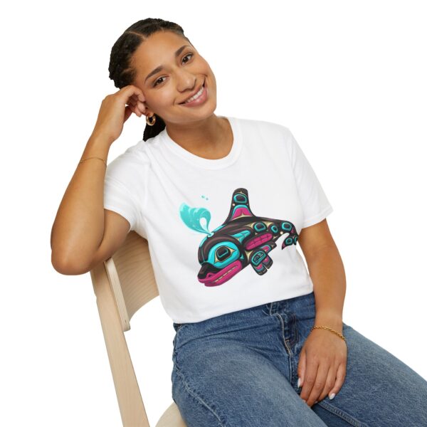 Tlingit Orca's First Journey - Men's T-Shirt - Image 22