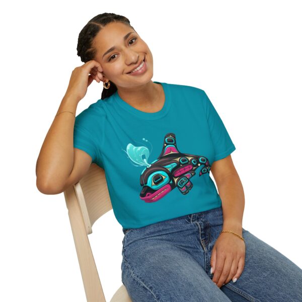 Tlingit Orca's First Journey - Men's T-Shirt - Image 10