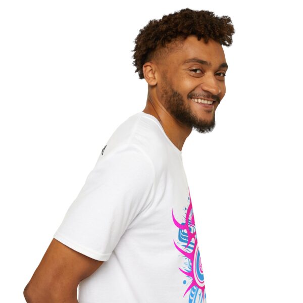 Viral Impact - Neon Unisex T-Shirt, Tlingit and Haida totem design by Native American artist Wéidaaká Yóodóohaa - Image 23
