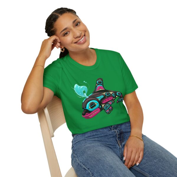 Tlingit Orca's First Journey - Men's T-Shirt - Image 58