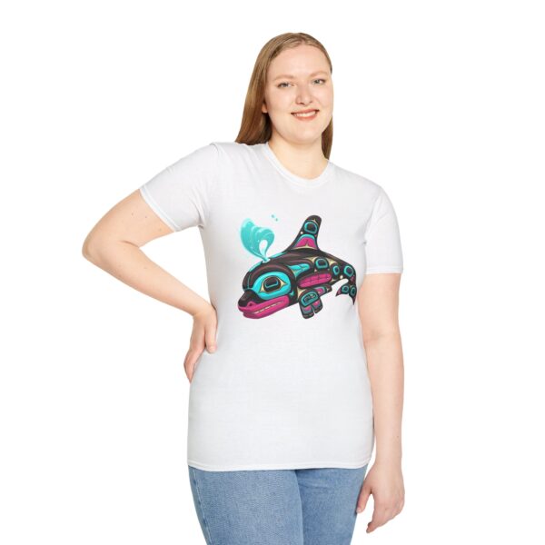 Tlingit Orca's First Journey - Men's T-Shirt - Image 17