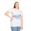 Raven Dancer - Neon Unisex T-Shirt, Tlingit and Haida totem design by Native American artist Wéidaaká Yóodóohaa - Image 17