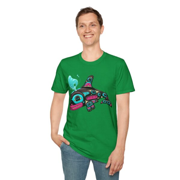 Tlingit Orca's First Journey - Men's T-Shirt - Image 55