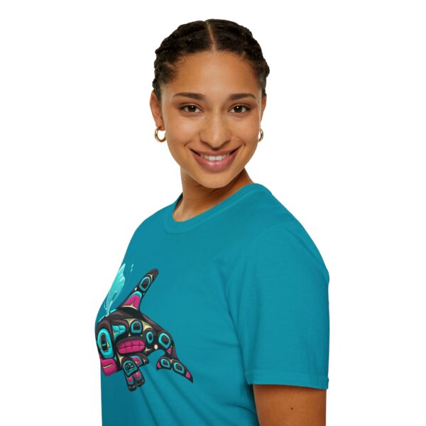Tlingit Orca's First Journey - Men's T-Shirt - Image 9