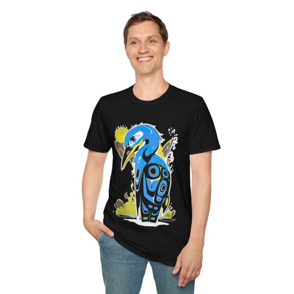 Great Blue Heron Graffiti - Men's T-Shirt - Image 7