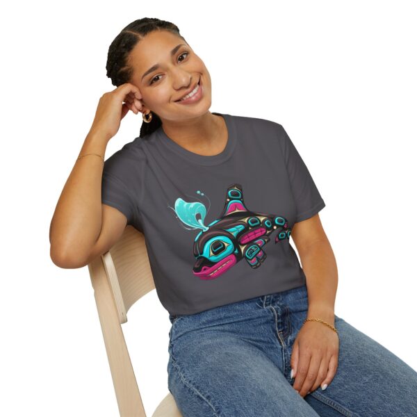 Tlingit Orca's First Journey - Men's T-Shirt - Image 70