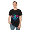 Raven Dancer - Neon Unisex T-Shirt, Tlingit and Haida totem design by Native American artist Wéidaaká Yóodóohaa - Image 7