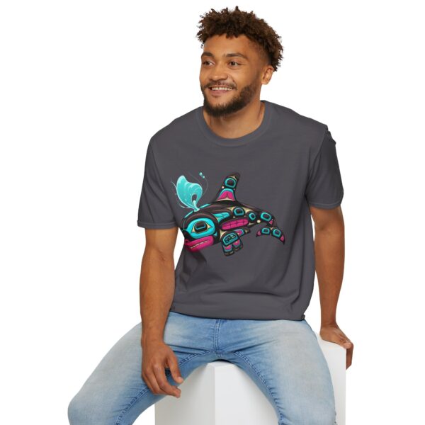 Tlingit Orca's First Journey - Men's T-Shirt - Image 72