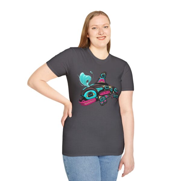 Tlingit Orca's First Journey - Men's T-Shirt - Image 65