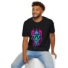 Auroral Embrace: Wolf Mother - Neon Unisex T-Shirt, Tlingit and Haida totem design by Alaskan Native artist Wéidaaká Yóodóohaa - Image 12