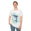 Orca Jumping watercolor - Men's T-Shirt - Image 7