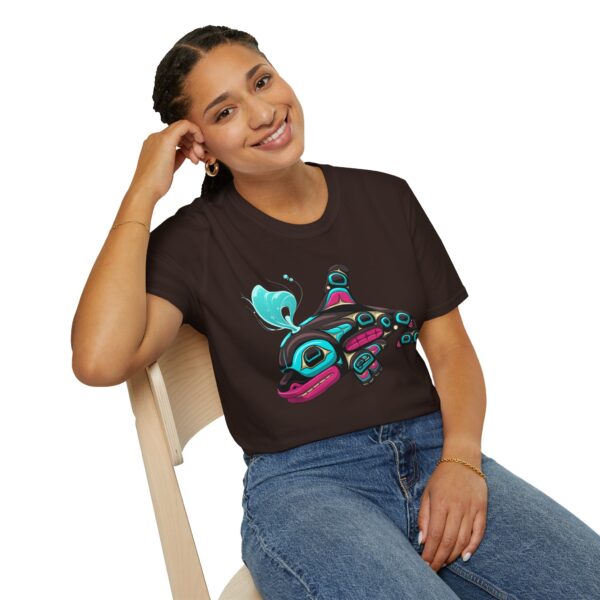 Tlingit Orca's First Journey - Men's T-Shirt - Image 46