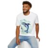 Orca Jumping watercolor - Men's T-Shirt - Image 12