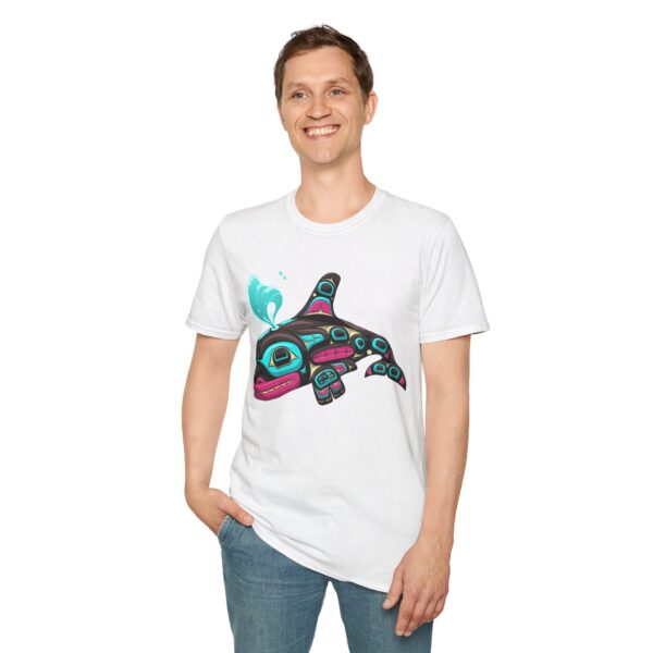Tlingit Orca's First Journey - Men's T-Shirt - Image 19