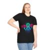 Raven Dancer - Neon Unisex T-Shirt, Tlingit and Haida totem design by Native American artist Wéidaaká Yóodóohaa - Image 5
