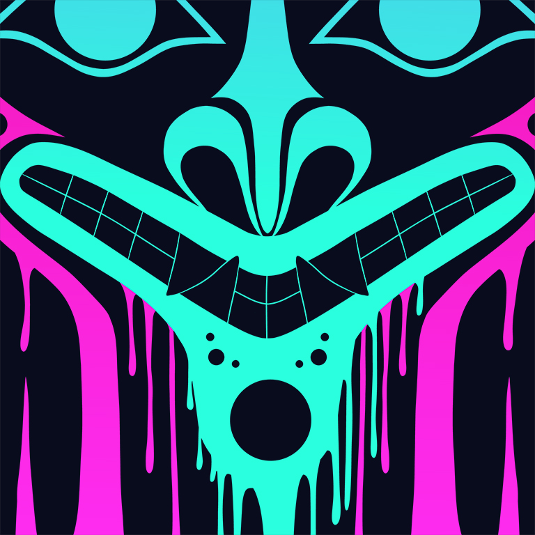 detailed view of the labret in the wolf's lip
