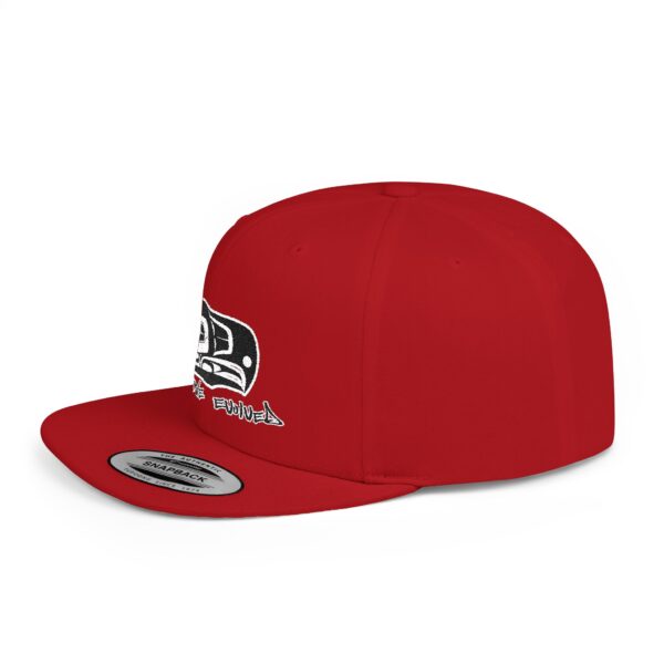 Formline Evolved Brand Eagle Design Flat Bill Snapback Hat - Image 12