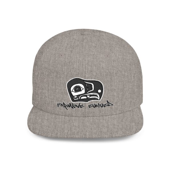 Formline Evolved Brand Eagle Design Flat Bill Snapback Hat - Image 7