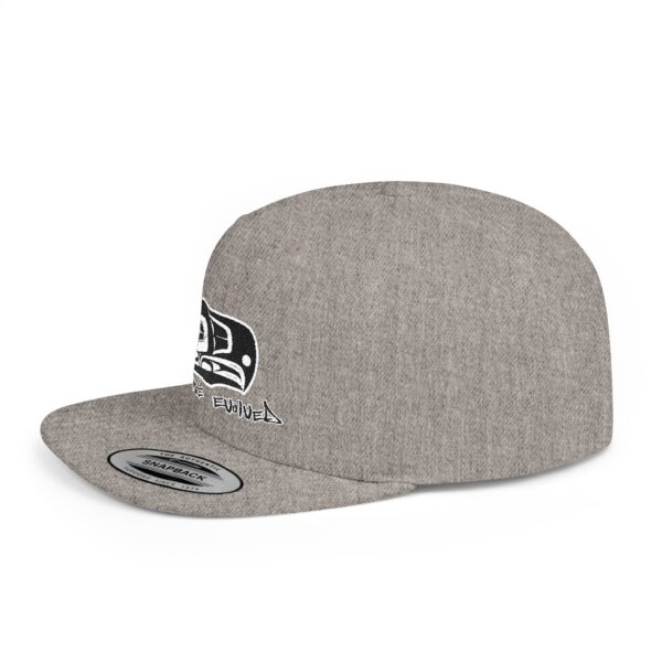 Formline Evolved Brand Eagle Design Flat Bill Snapback Hat - Image 9