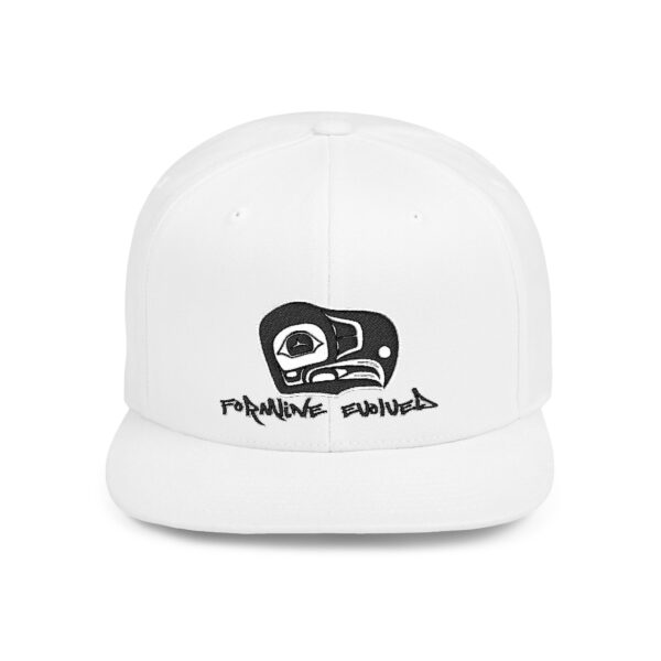 Formline Evolved Brand Eagle Design Flat Bill Snapback Hat