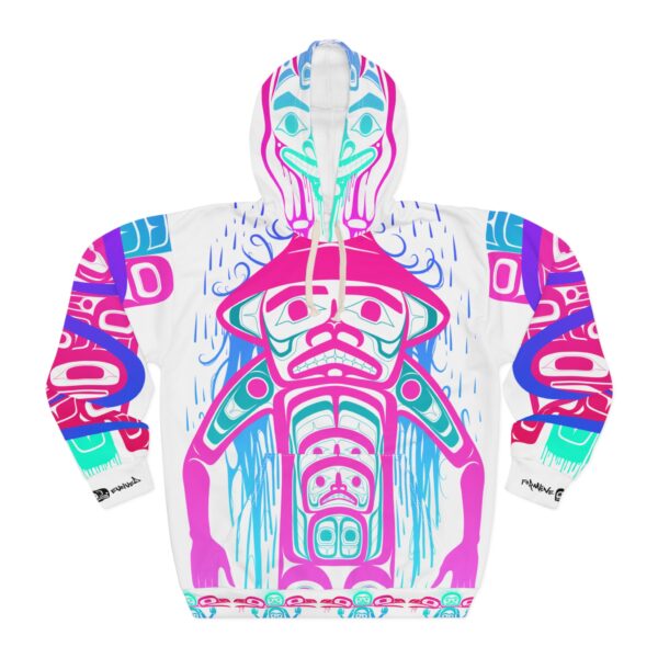Tlingit Neon Series Shaman Unisex Pullover Hoodie (AOP)