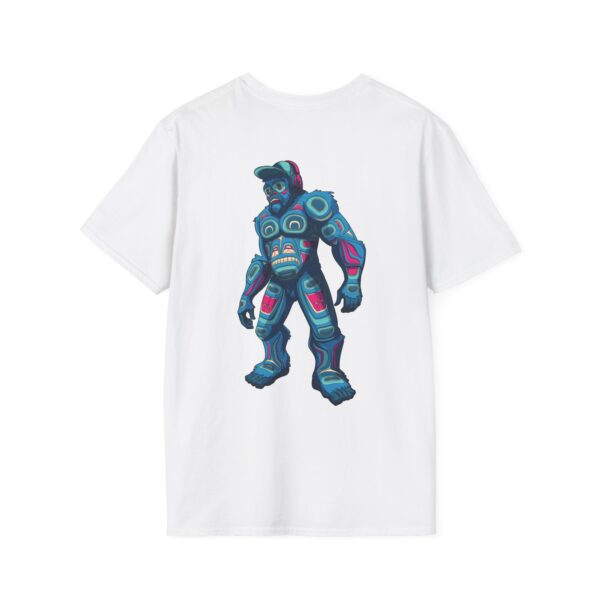 Tlingit Sasquatch "Urban Spirit" Reverse Graphic - Unisex Softstyle T-Shirt - Image 6