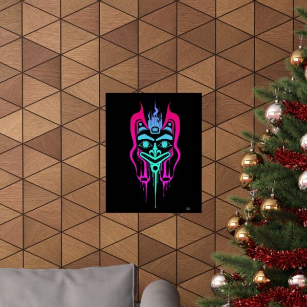 Neon Wolf print, Tlingit and Haida totem design by Native American artist Wéidaaká Yóodóohaa - Image 8