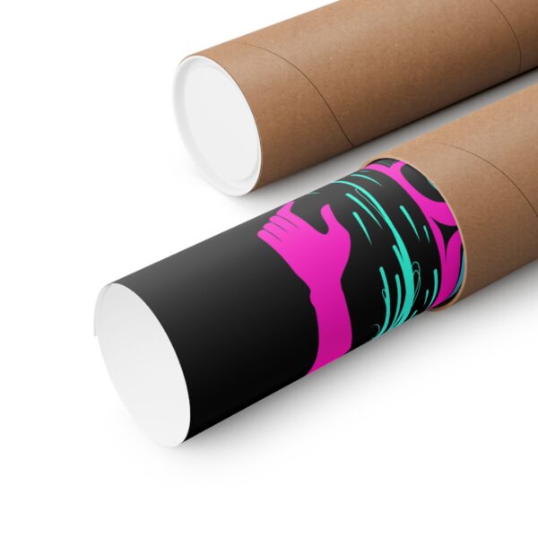 Neon Rainkeeper print, Tlingit and Haida totem design by Native American artist Wéidaaká Yóodóohaa - Image 3