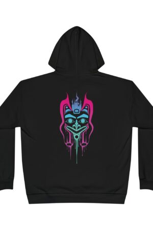 Neon Wolf Graphic Hoodie